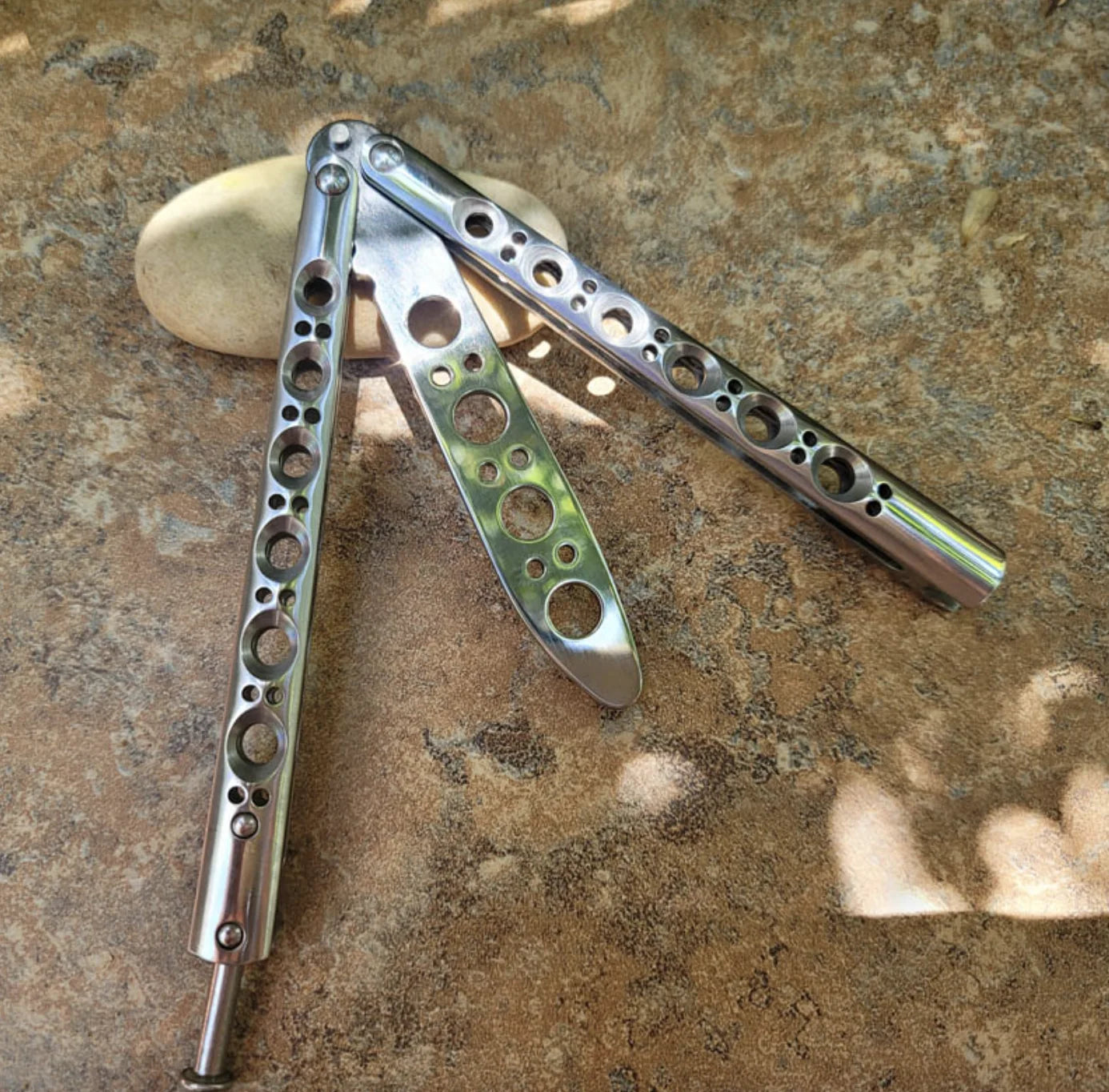 THEONE BM42 BM43 BM40 Balisong Trainer New Version Mirror Models 440C Steel Butterfly Training Knife EDC Hand Tools