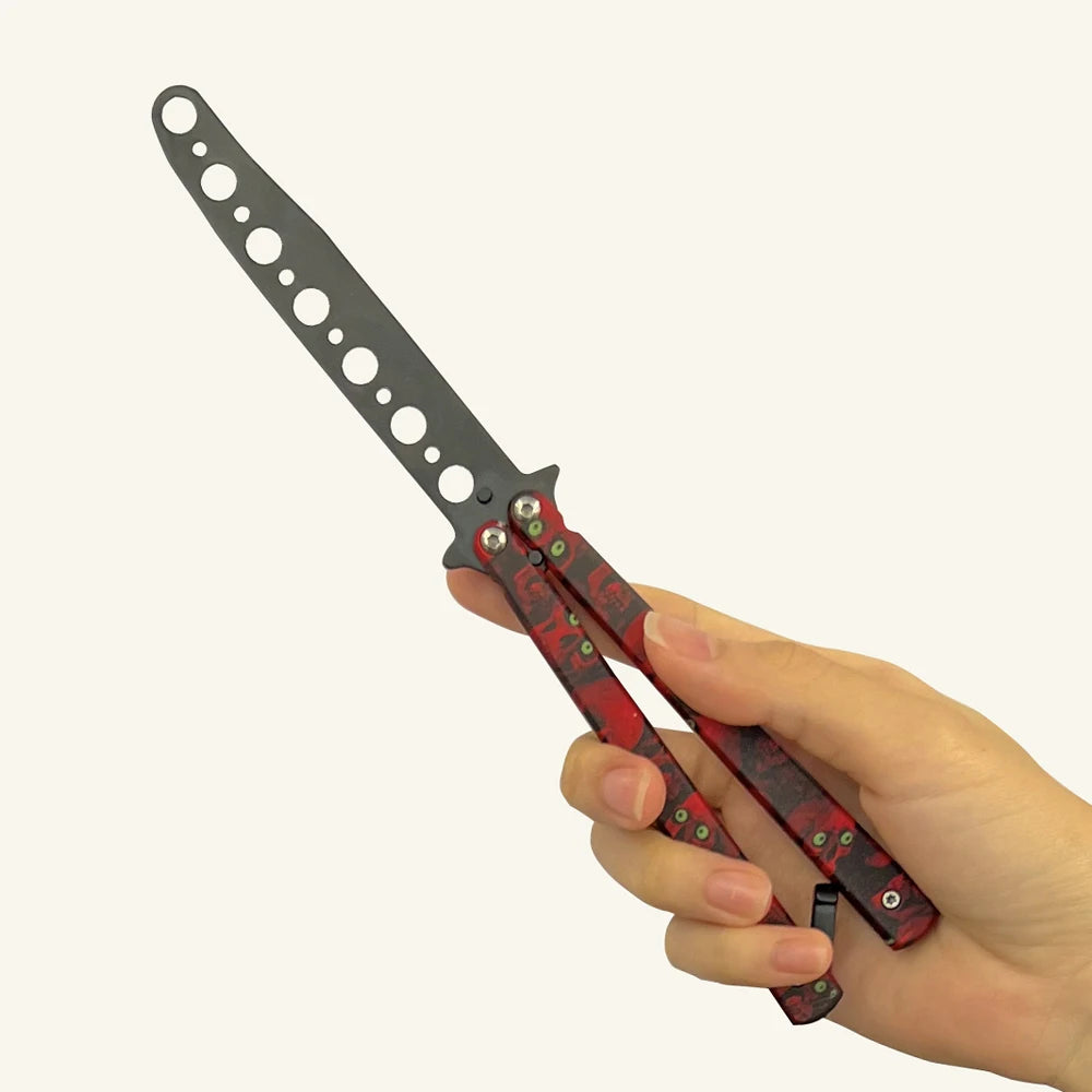 Portable Pocket Butterfly Training Knife, Foldable Outdoor Hand Movement Training Tool Men's Christmas Gift