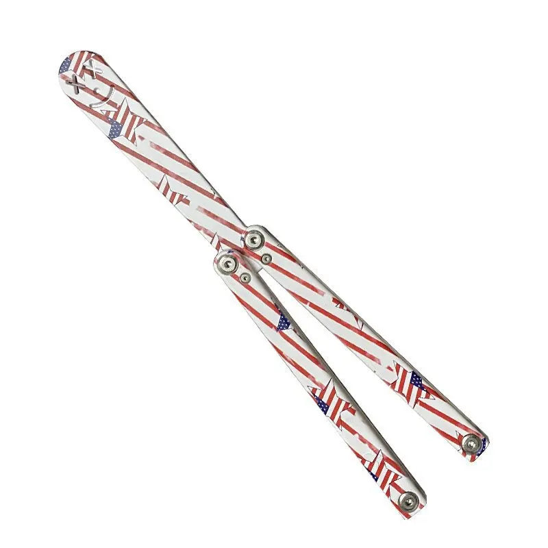 Plastic Butterfly Knife for Beginners, Swinging Hands, Fancy Plastic Butterfly Knife, UV Printing