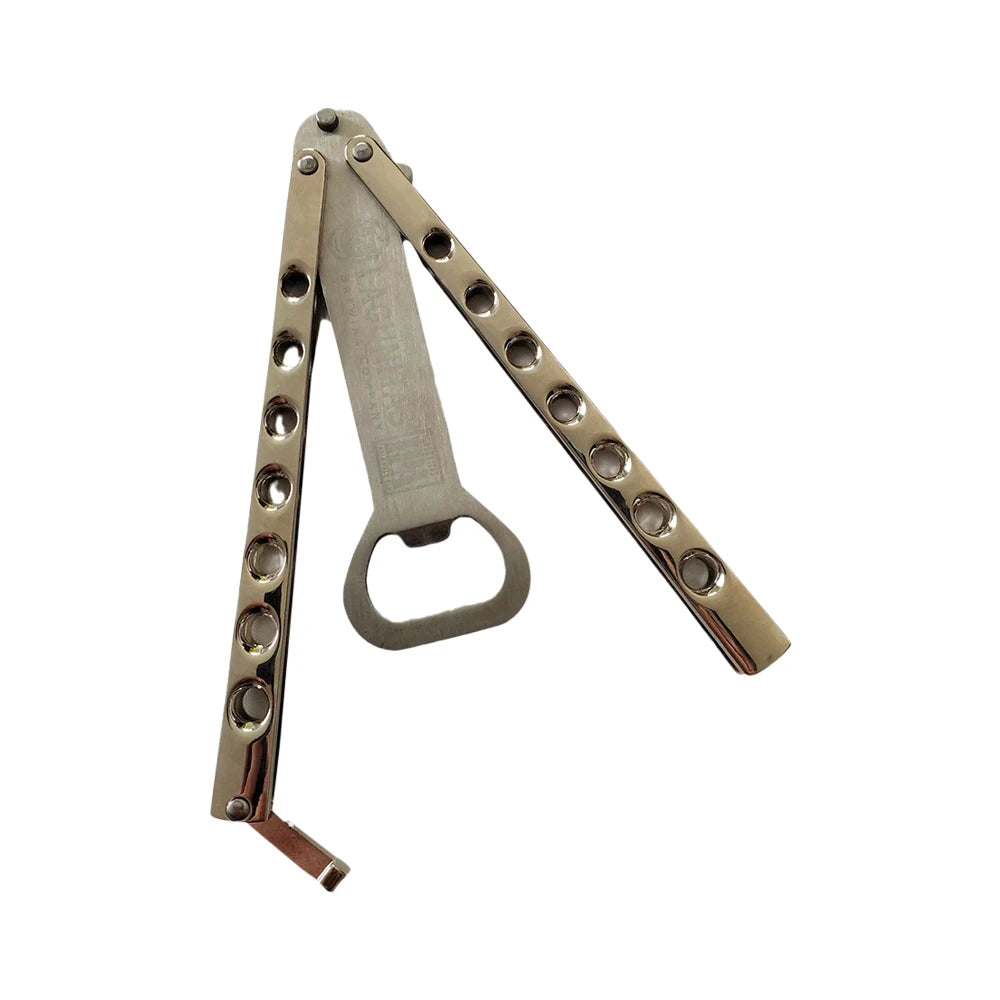 Butterfly Knife Beer Bottle Opener Transformable Pocket Trainer Foldable Butterfly Bottle Opener Multifunction Trainer Hand Tool