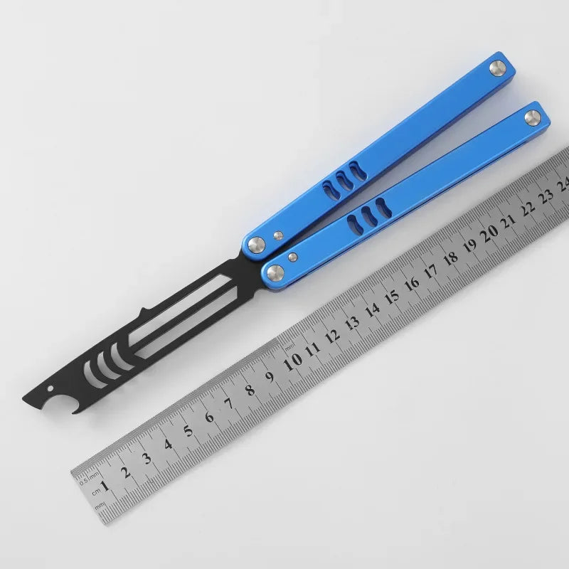 Butterfly Knife Trainer Multifunctional Folding Knife Portable Training Butterfly Knife Opener for Bottle Uncut