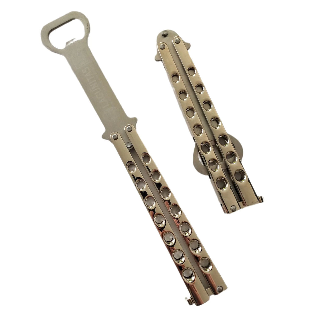 Butterfly Knife Beer Bottle Opener Transformable Pocket Trainer Foldable Butterfly Bottle Opener Multifunction Trainer Hand Tool