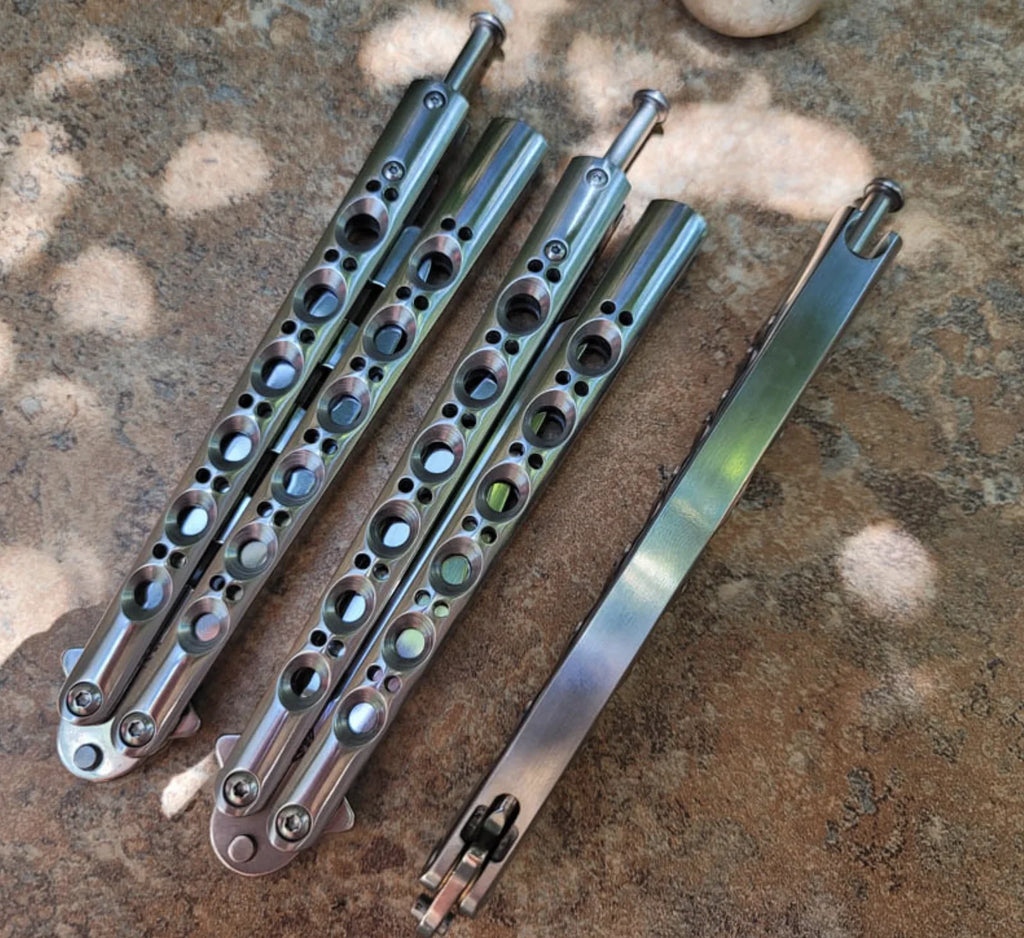 THEONE BM42 BM43 BM40 Balisong Trainer New Version Mirror Models 440C Steel Butterfly Training Knife EDC Hand Tools