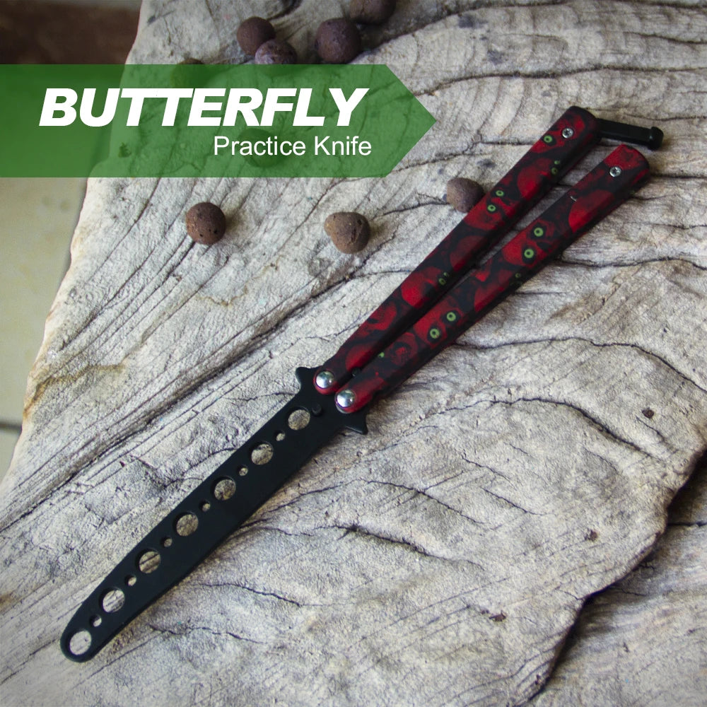 Portable Pocket Butterfly Training Knife, Foldable Outdoor Hand Movement Training Tool Men's Christmas Gift